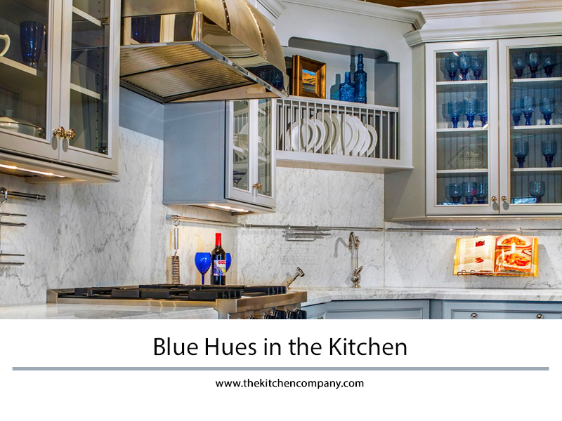 blue hues in the kitchen